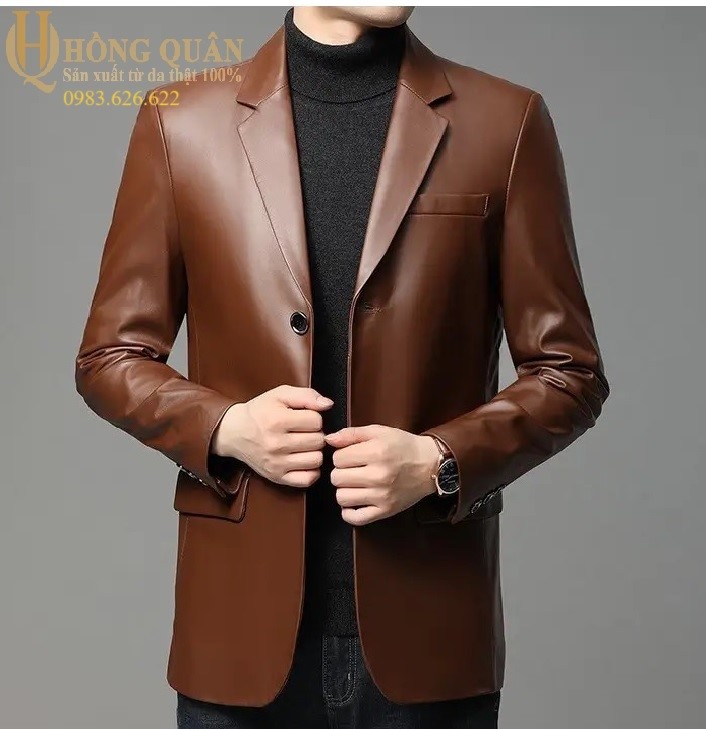 Áo vest da xịn