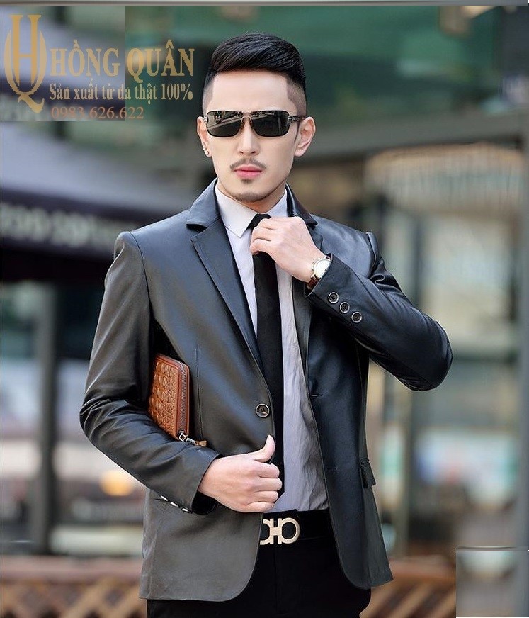 Áo vest da xịn